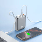 BO-P78 BWOO 20000mAh PD45W Banque d'alimentation avec câbles de charge intégrés