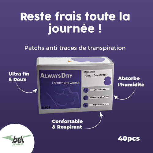 Patchs Anti-traces de transpiration